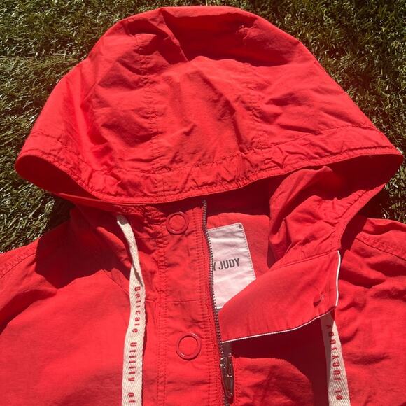 Jucy Judy Oversized Neon Windbreaker Korean K-Pop Streetwear Full Zip Jacket XS - Picture 3 of 10